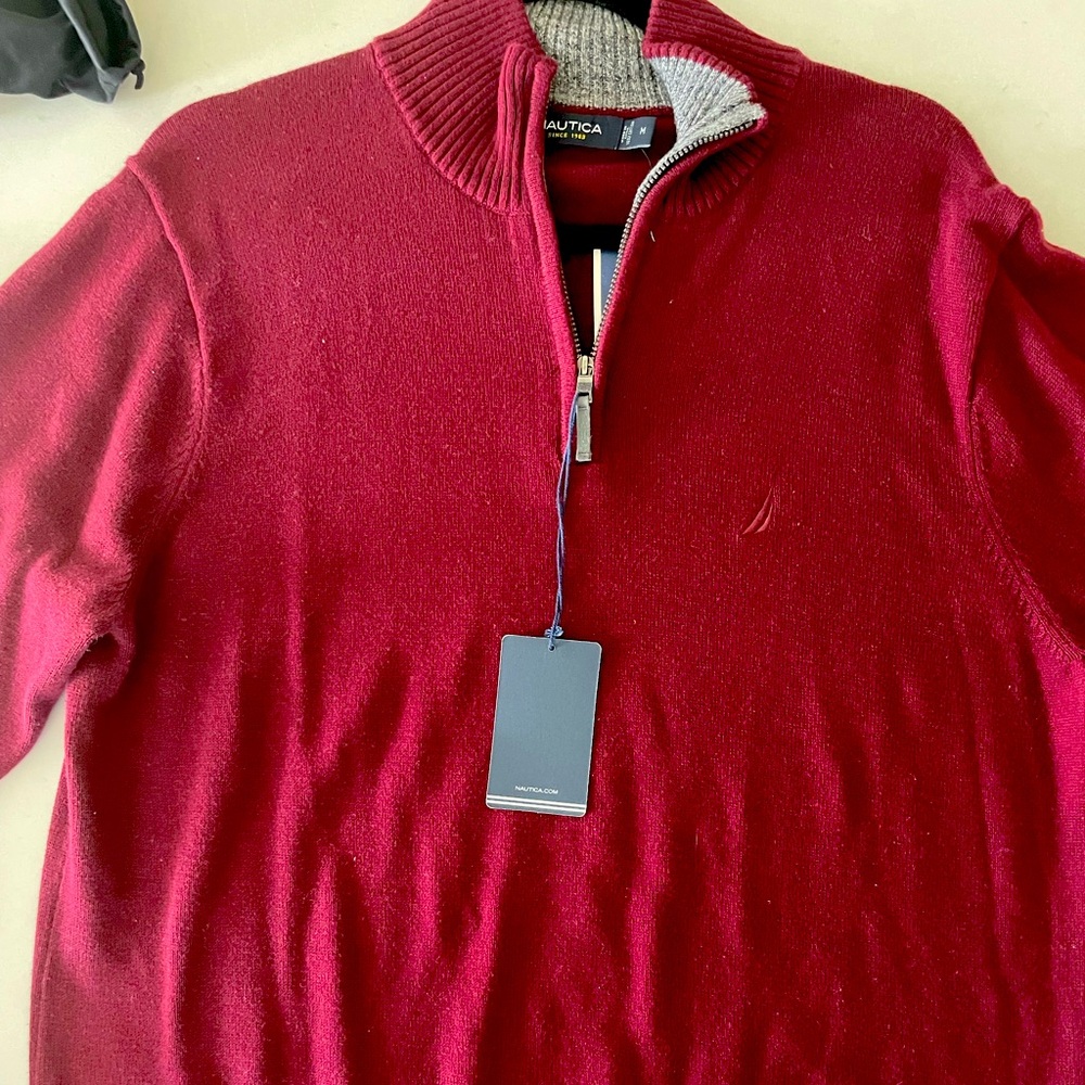 Nautical quarter zip pullover
